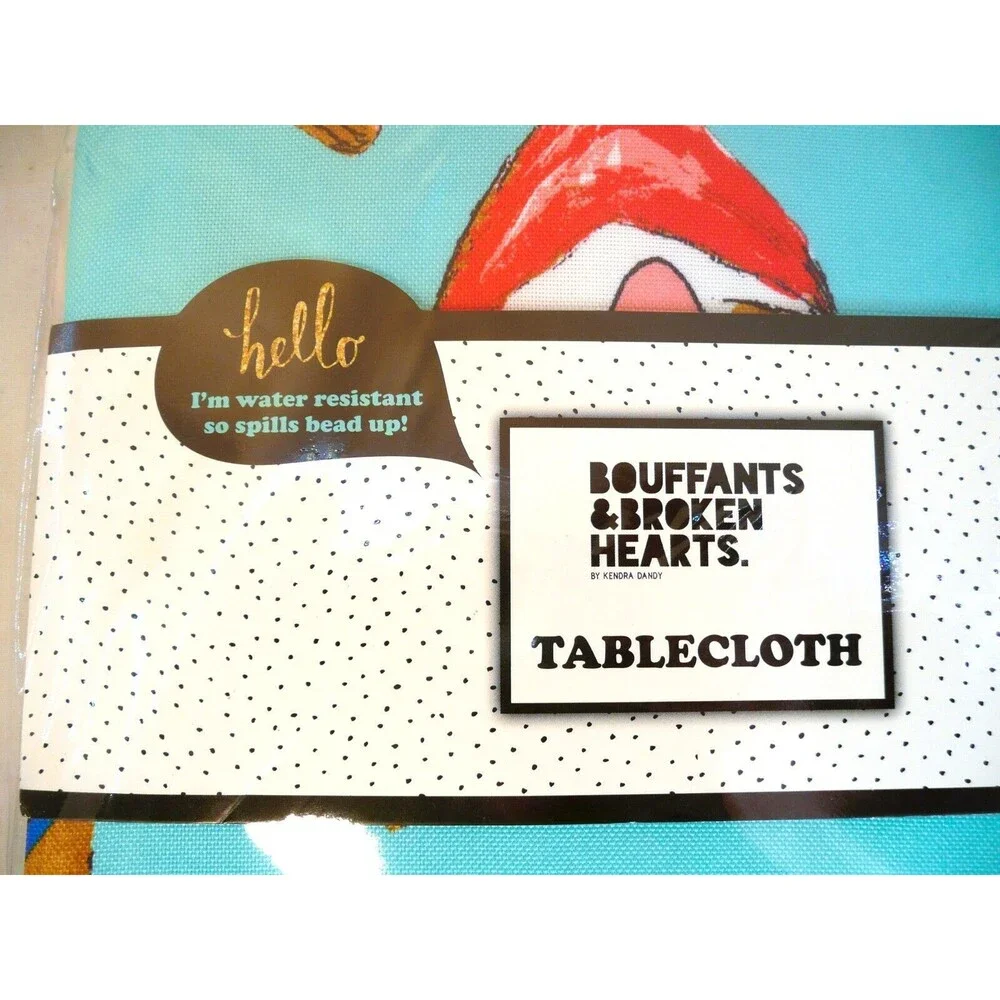 Corgi Love Table Cloth Dogs Sunglasses Summer Bouffants & Broken Hearts 60 x 120